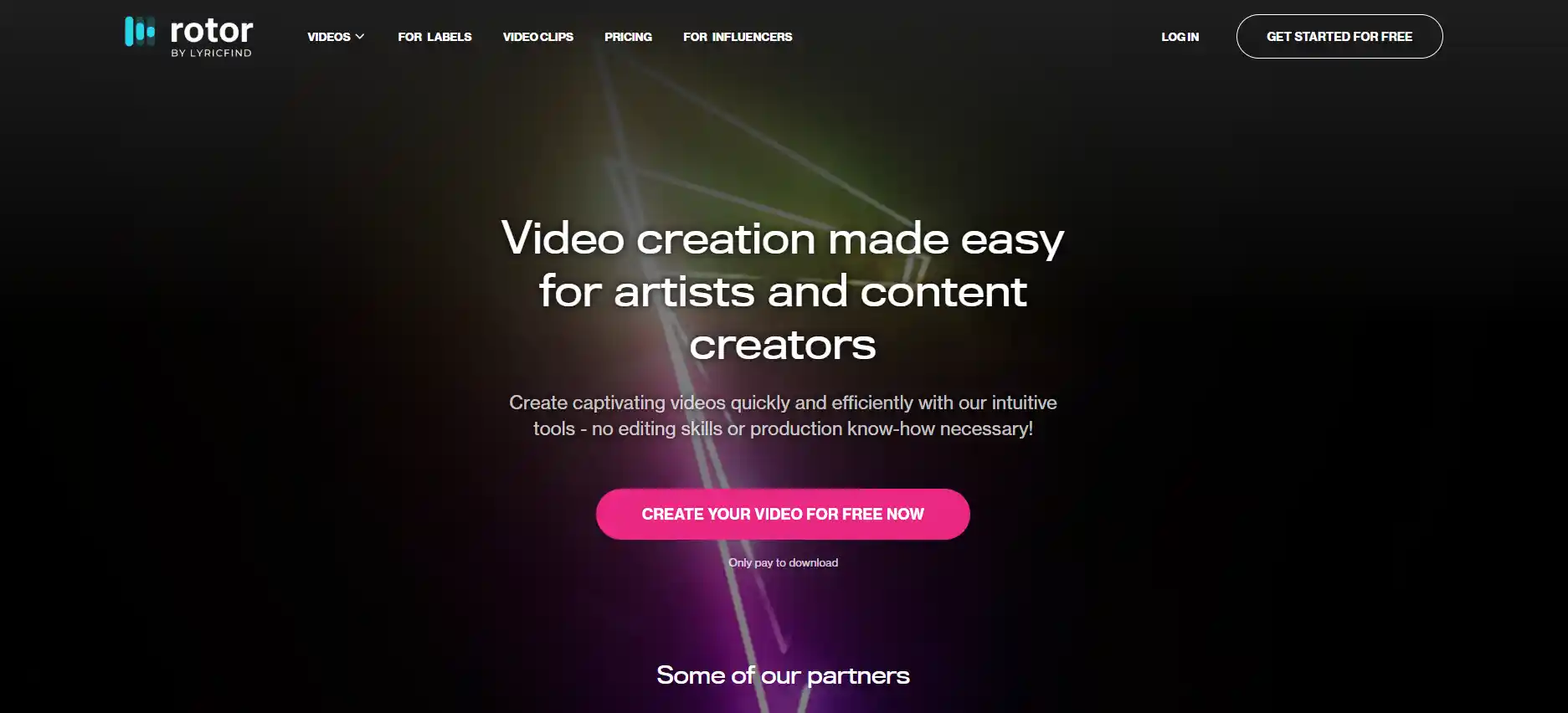 Rotor Videos - AI Music Video Generator