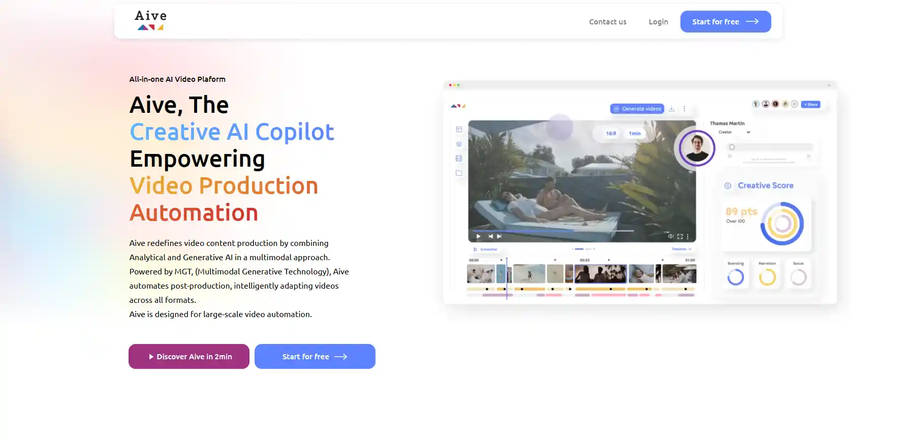 Aive - AI Music Video Generator