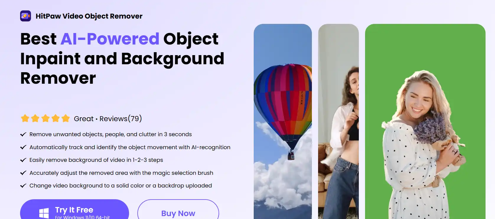 hitpaw video object remover feature image